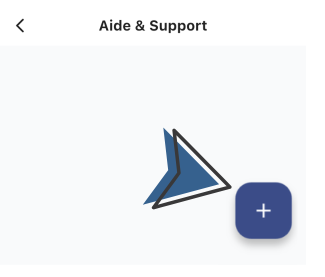 Bouton créer un ticket support