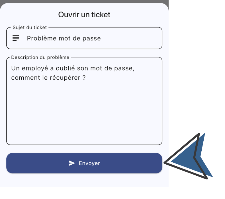 Formulaire ouverture ticket